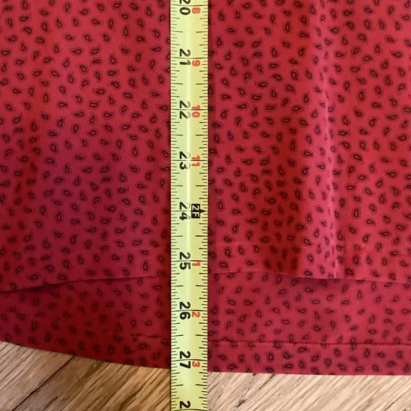 Ellen Tracy Chic Red Silk Pantsuit - Picture 13 of 16